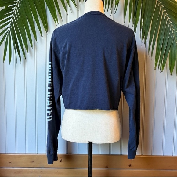 DISNEY Stitch Long Sleeve Cropped Graphic Tee – Size M - Picture 3 of 10